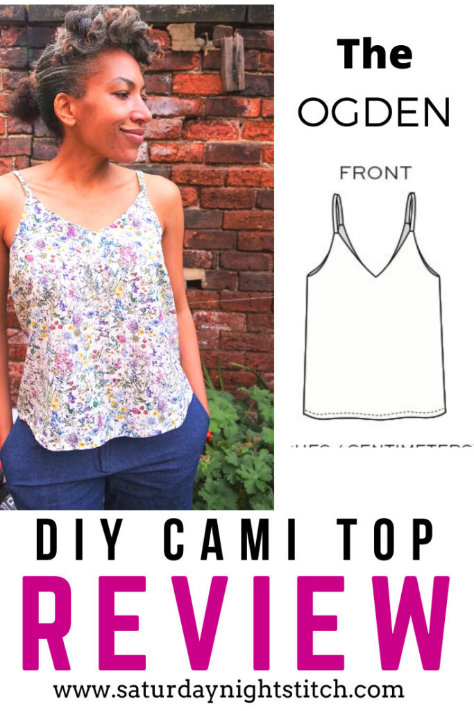 True Bias Ogden Cami Sewing Pattern Review - The Brest Easy DIY Sewing Project.