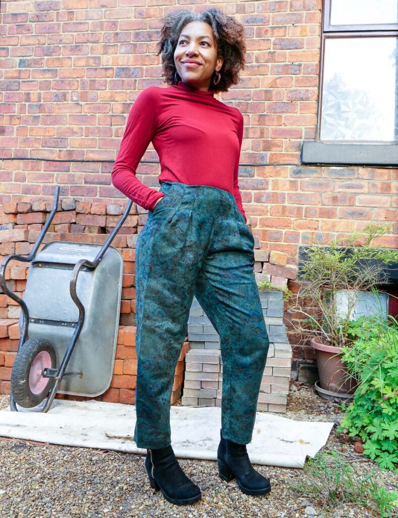 BURDA 10/2018 #102 Pants Sewing Pattern Review | DIY Wool Pants - saturday night stitch sewing blog