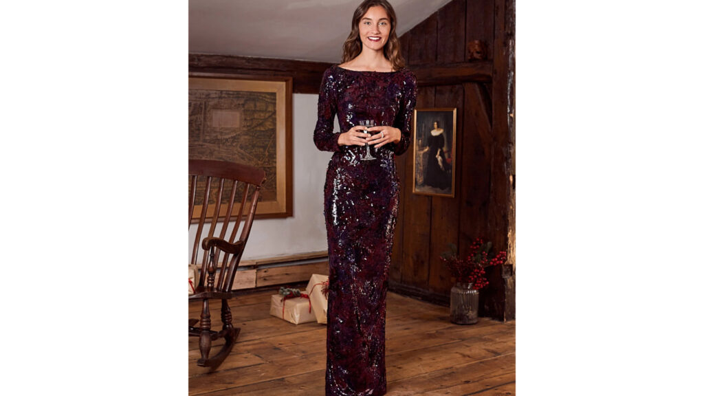 Evening gown - Burda 12/2020 Firs Look Line Drawings - saturday night stitch