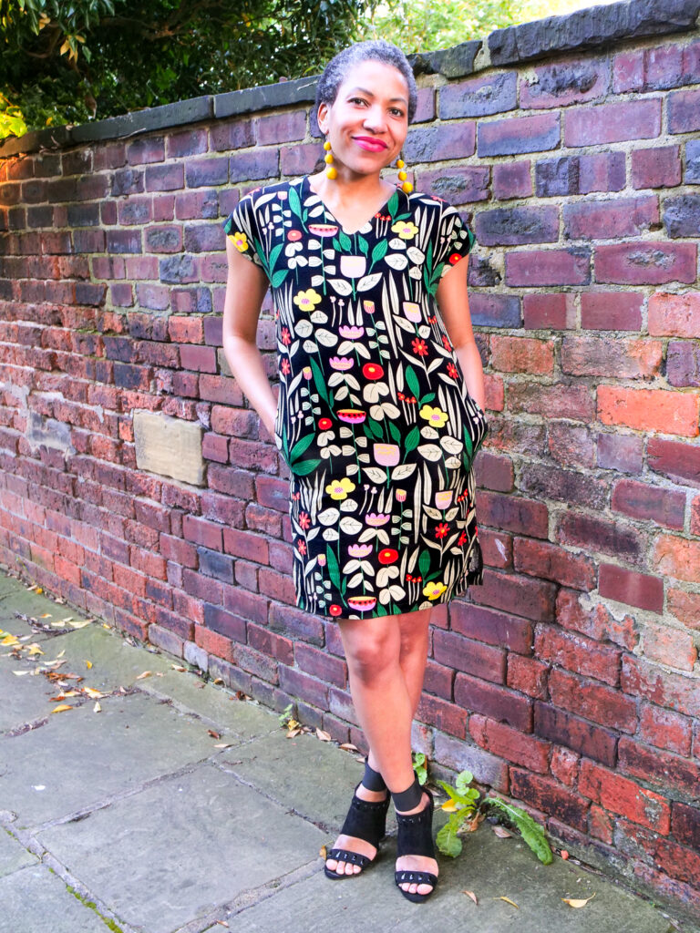 Cloud9 Fabrics Barkcloth Cocoon Dress - DIY Sewing Project - saturday night stitch - a sewing blog