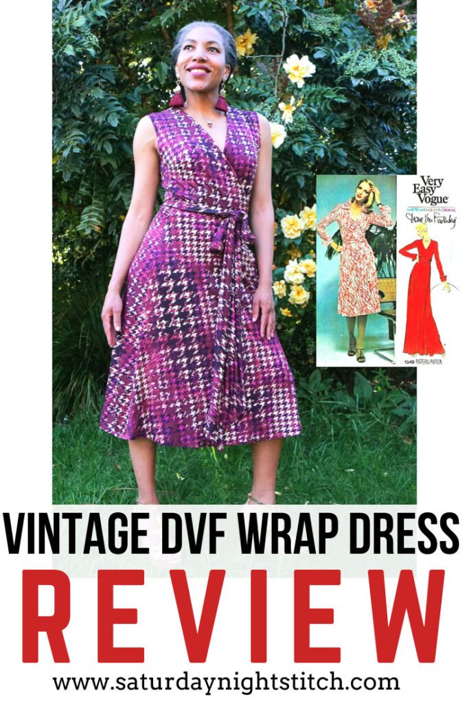 Vintage VOGUE 1549 Sewing Pattern WRAP DRESS | Diane Von Furstenberg - Saturday Night Stitch - a sewing Blog 