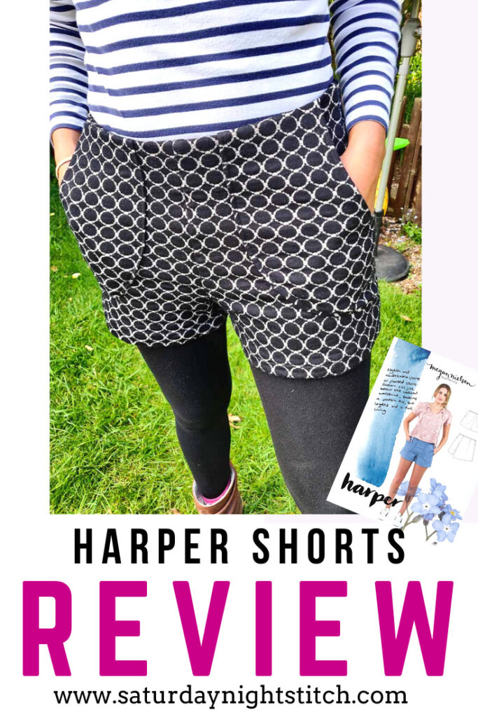 Megan Nielsen Harper Shorts Sewing Pattern Review  - saturday night stitch - a sewing blog