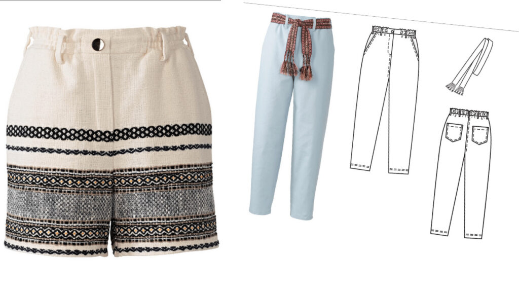 Burda 5/2021 #103 Trousers/shorts