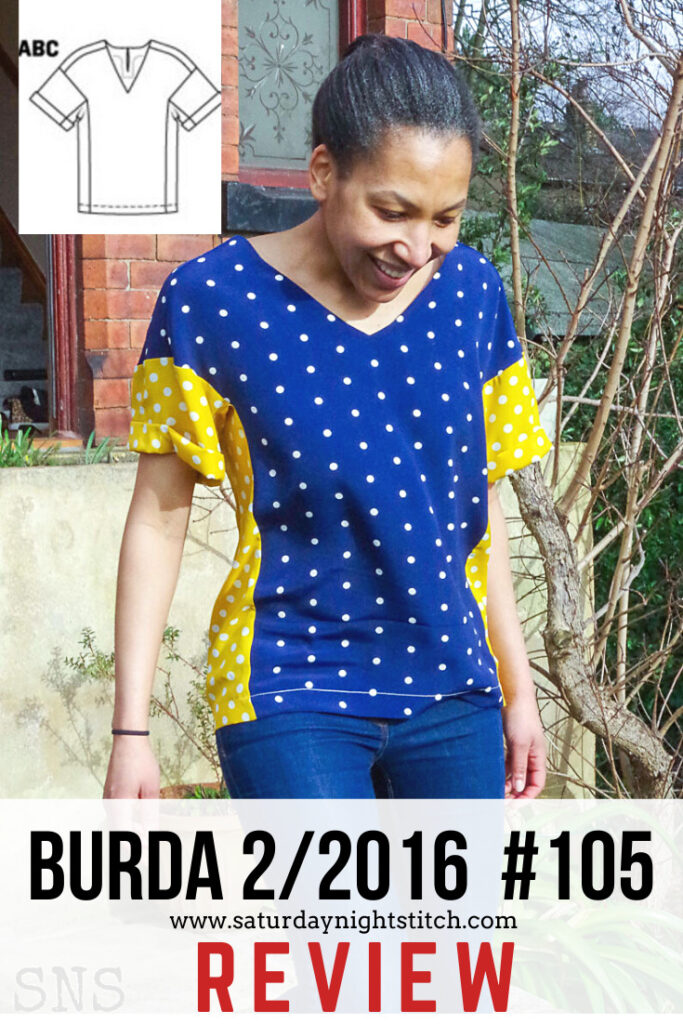 Burda 2/2016 #105 Pattern Review | Saturday Night Stitch - A Sewing Blog