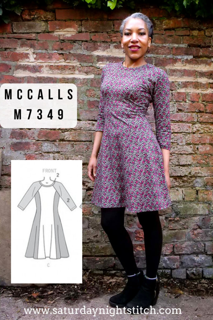 McCalls M7349 Sewing Pattern Review - DIY Animal Print Dress x2