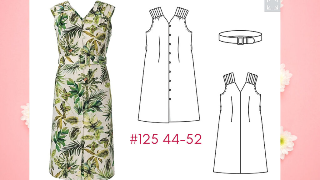 Burda 7/2021 #125 | Burda Plus Size Line Drawings Preview | Saturday Night STitch - a sewing blog
