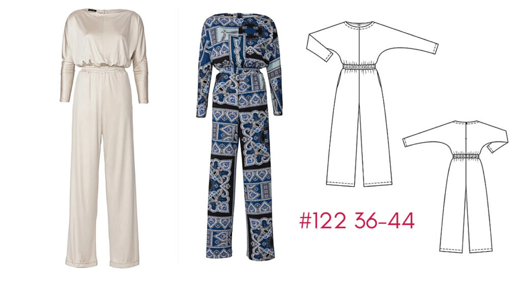 Burda 8/2021 #122 View A & B - Jumpsuit sewing pattern. Burda style dressmaking.
