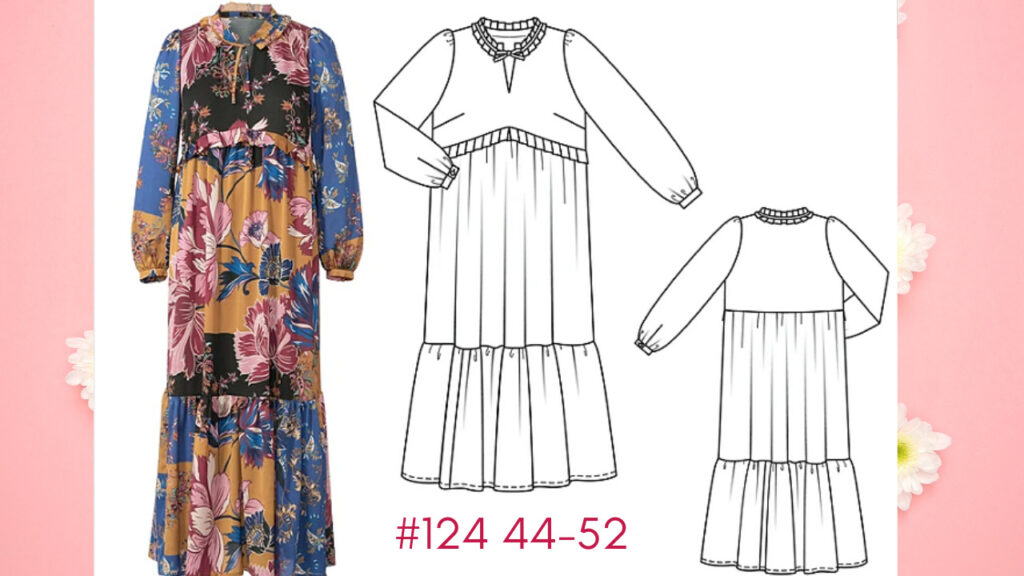 Burda 10/2021 #124 - plus size sewing pattern