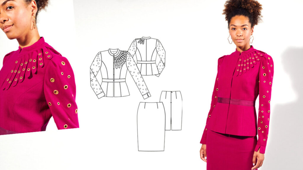 Burda 11/2021 Line Drawings Preview - Sewing pattern with cut outs  - saturday night stitch - a sewing blog