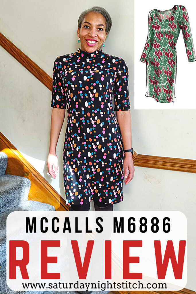 McCalls M6886 Sewing Pattern Review sewn using Dashwood Studios Knit Jersey Fabrics - saturday night stithc - a UK sewing blog