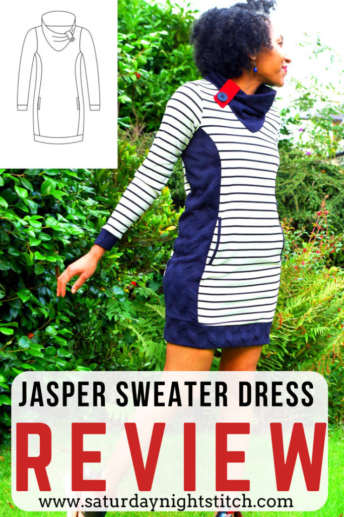 Paprika Patterns Jasper Sweater Dress Review - saturday night stitch - a uk sewing blog