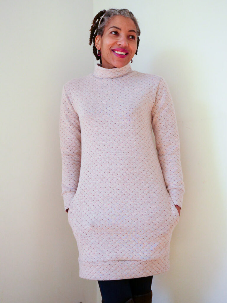 Nina Lee Southbank Sweater Dress Sewing Pattern Review - Saturday Night Stitch - a UK sewing blog