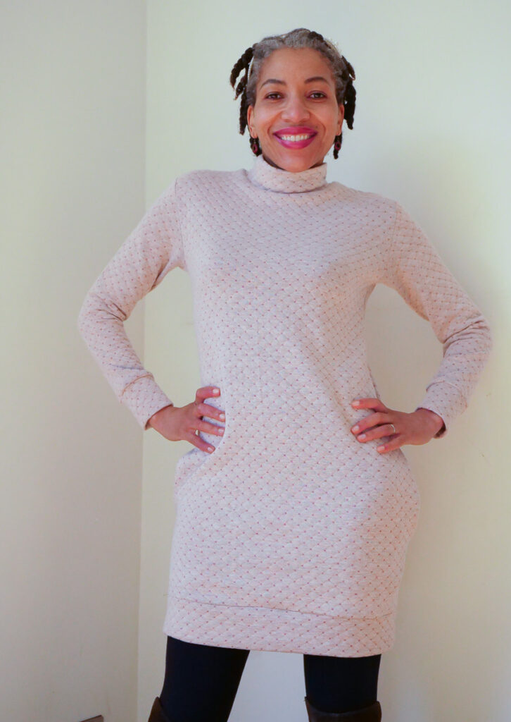 Nina Lee Southbank Sweater Dress Sewing Pattern Review - Saturday Night Stitch - a UK sewing blog