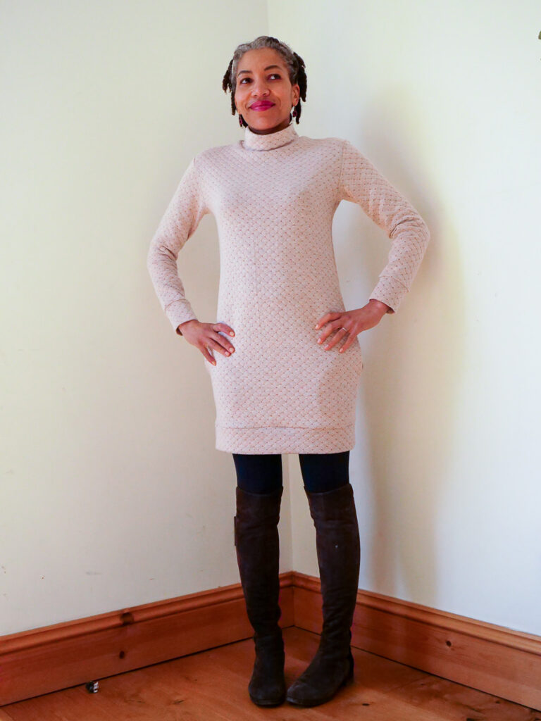 Nina Lee Southbank Sweater Dress Sewing Pattern Review - Saturday Night Stitch - a UK sewing blog