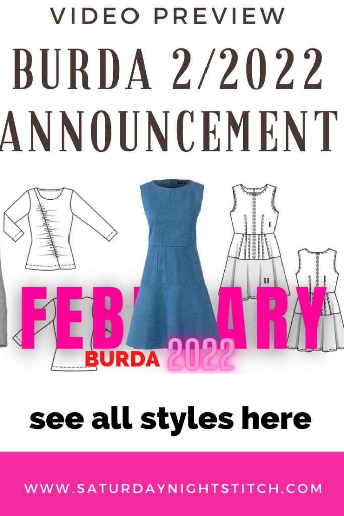 Burda 2/2022 Line Drawings