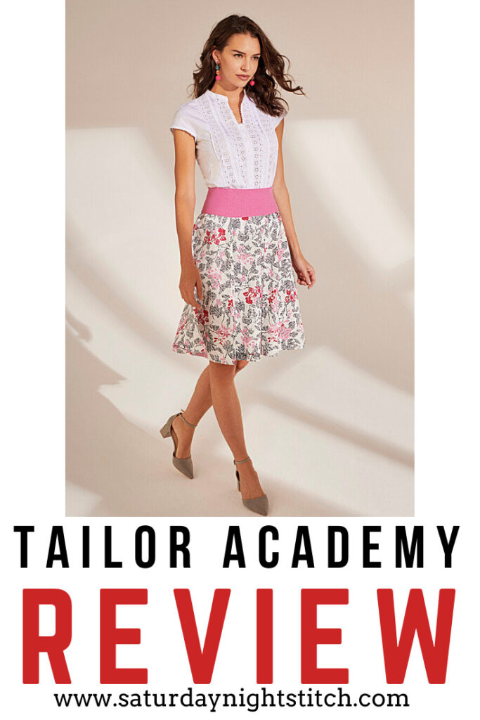 Tailor Academy Review Post - saturday night stitch - a uk sewing blog