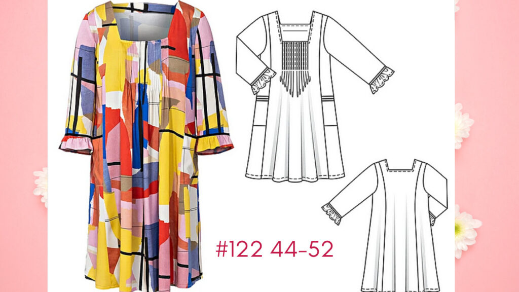 Burda 4/2022 #122 - Burda plus size sewing pattern