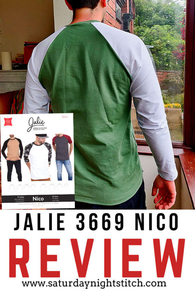 Jalie Nico Raglan Tee 3669 Sewing Pattern Review - saturday nights stitch - a UK sewing blog