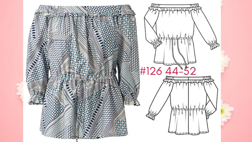 Burda 6/2022 #126 Burda Plus Size sewing pattern