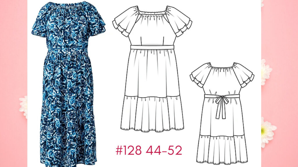 Burda 6/2022 #128 Burda Plus Size sewing pattern