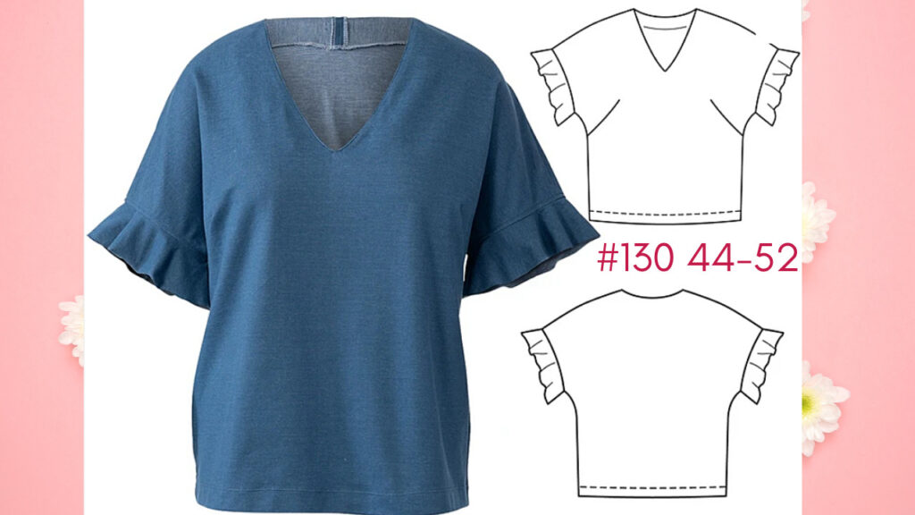 Burda 6/2022 #130 | Burda Plus Size sewing pattern Top