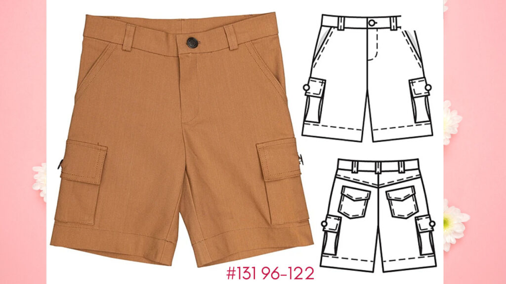 Burda 6/2022 #131  Boys Shorts sewing pattern