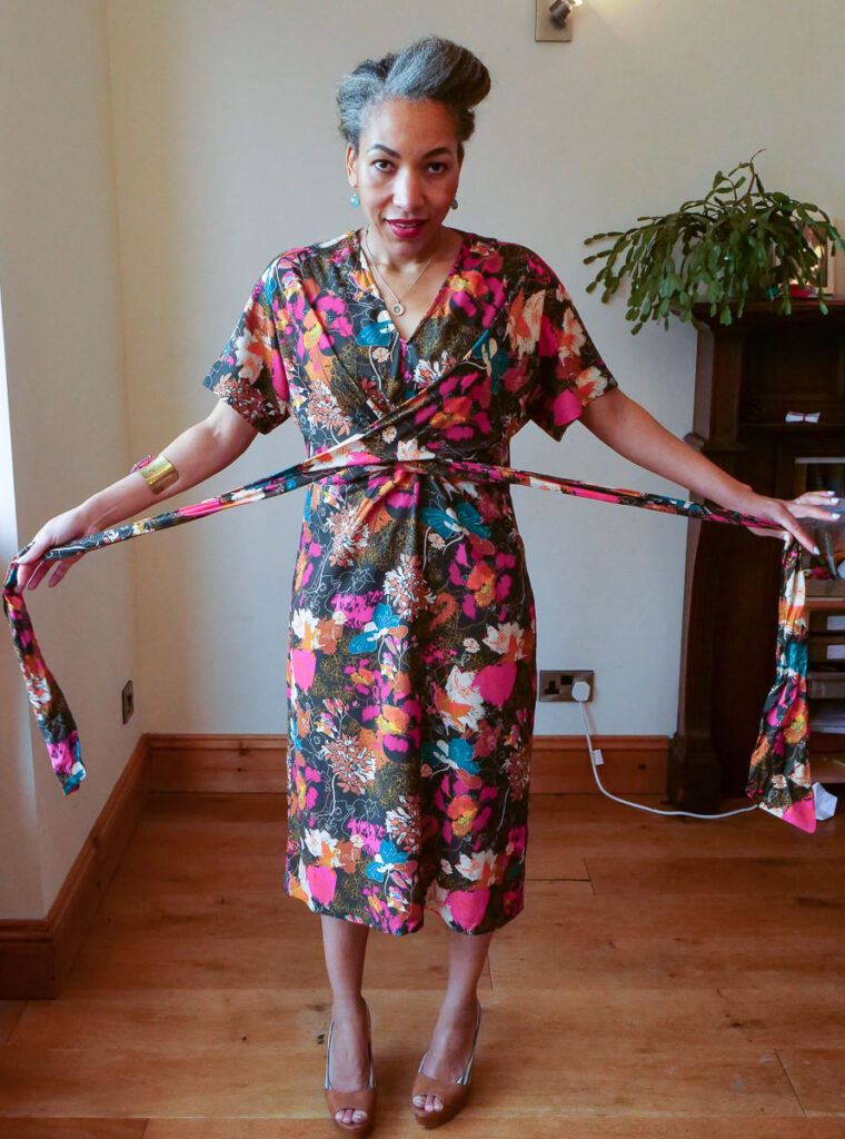 Burda 2/2021 #101 Sewing Pattern Review - The modern wrap dress sewing pattern.