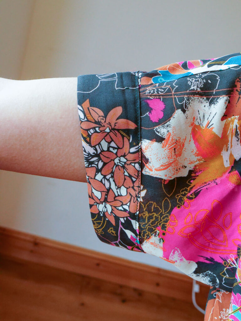 Burda 2/2021 #101 Sewing Pattern Review - The cuff detail on the sleeve.