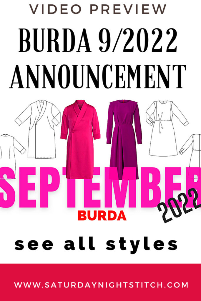 Burda Style 9/2022 Line Drawings