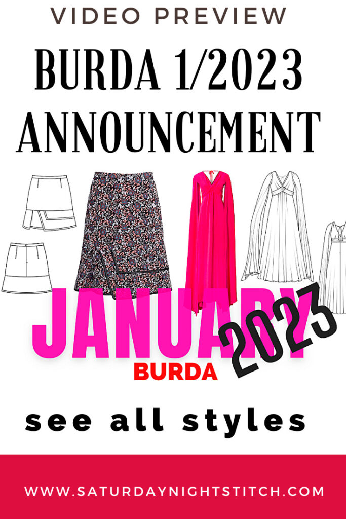 Burda 1/2023 Line Drawings