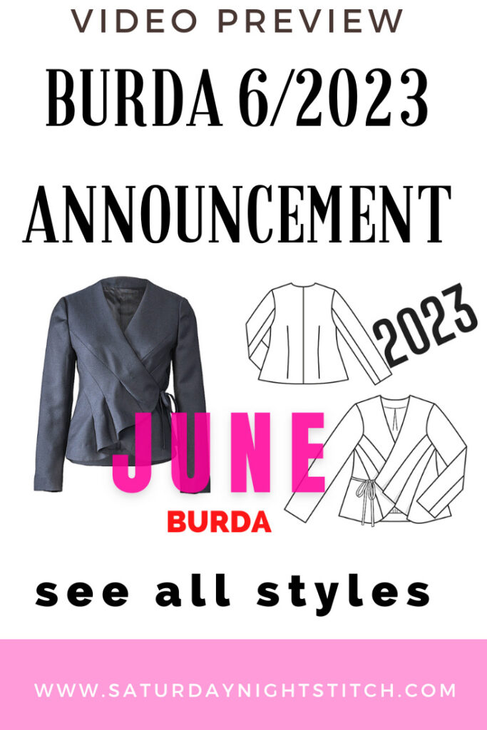 Burda 6/2023 Preview Line Drawings