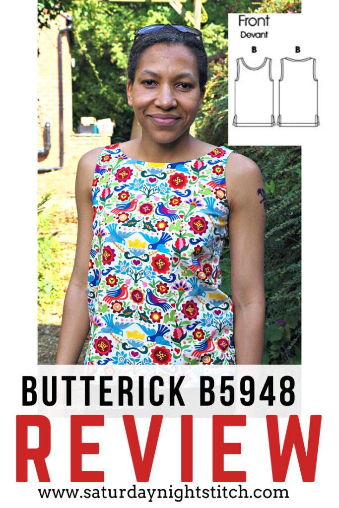 Butterick B5948 Sewing Pattern Review - saturday night stitch - a UK sewing blog