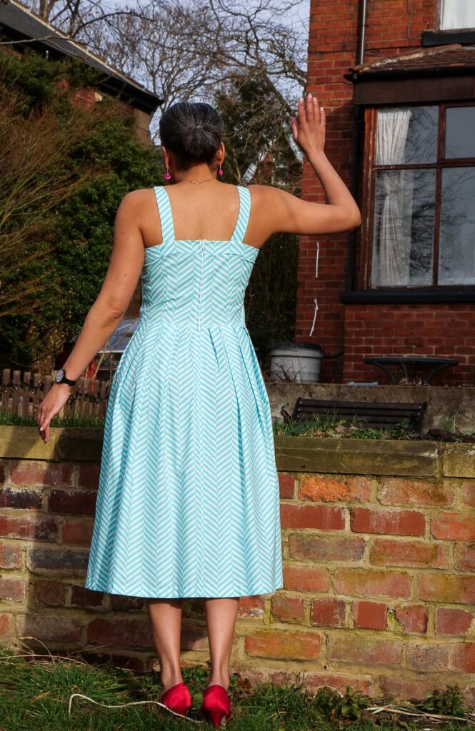 The Avid Seamstress The Sun Dress Sewing Pattern Review - Back view