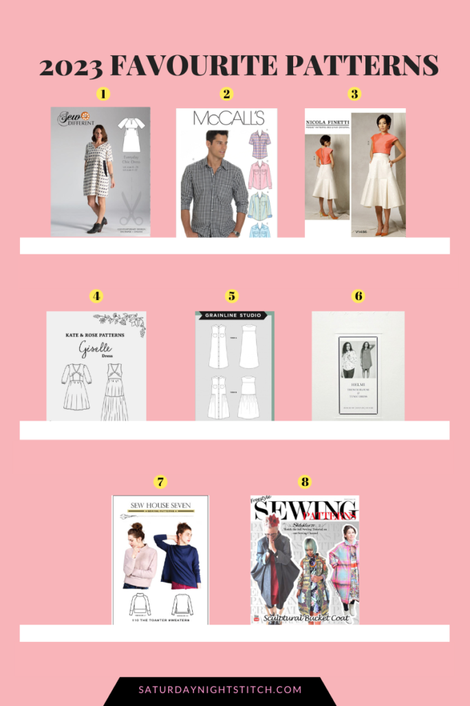 Top Best 8 Sewing Patterns of 2023 - saturday nights stitch a sewing blog