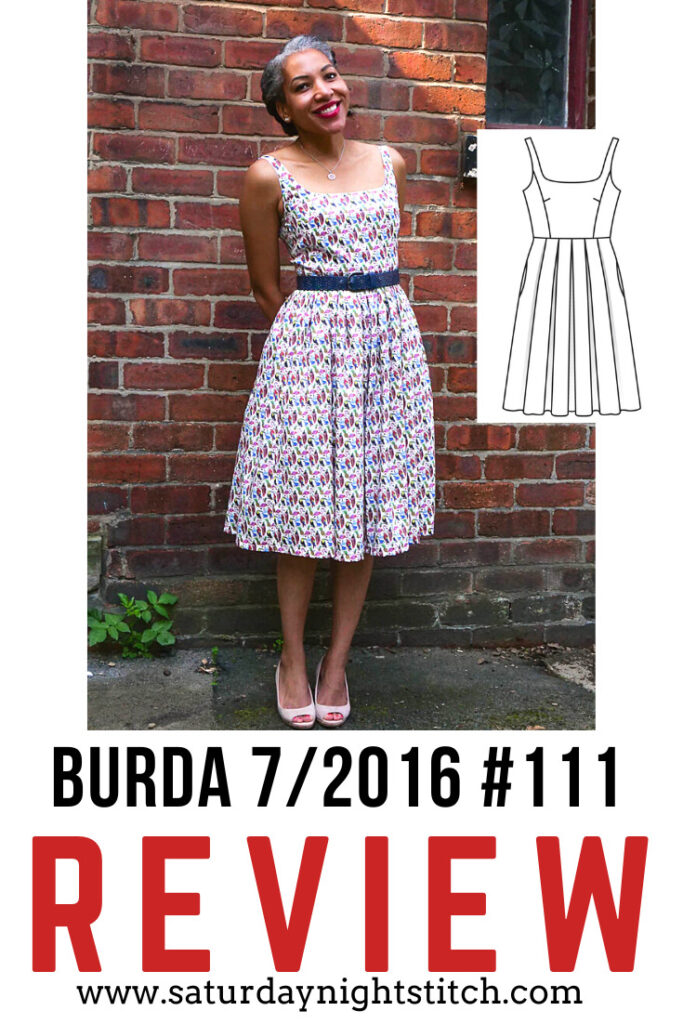 Burda 7/2016 #111 Sewing Pattern review - saturday night stitch a UK sewing Blog