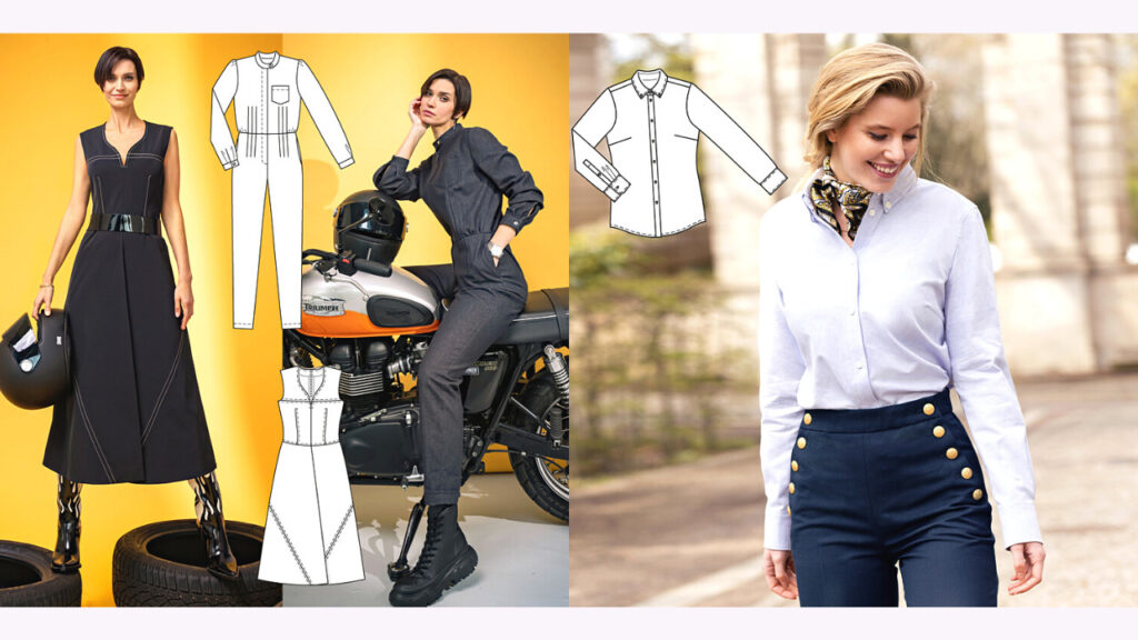 Burda 9/2023 Line Drawings -Classic chic!